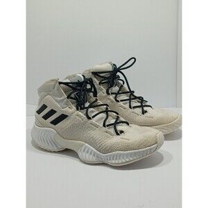 Adidas Men’s Pro Bounce 2018 Basketball Shoes Size 8 1/2 White AC7429 High Top
